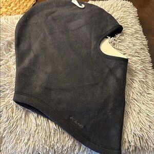 Unisex Columbia Black Fleece Neck Gaiter with Embroidered Logo face mask